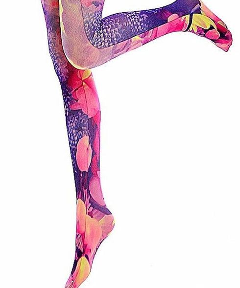 poline flower tights